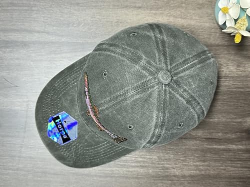 Image of Fishing Baseball Cap for Men Women, Adjustable Embroidered Fish Hat | Fishing Gear, Outdoor Adventure Design, Precision Embroidery Craft, One Size Adjustable Fit