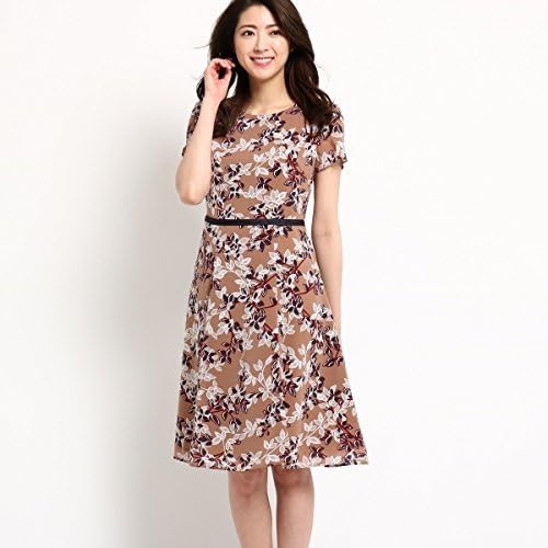 Amazon Co Jp リフレクト Reflect 洗える カレンリーフワンピース ベージュ 152 13 Ll 服 ファッション小物