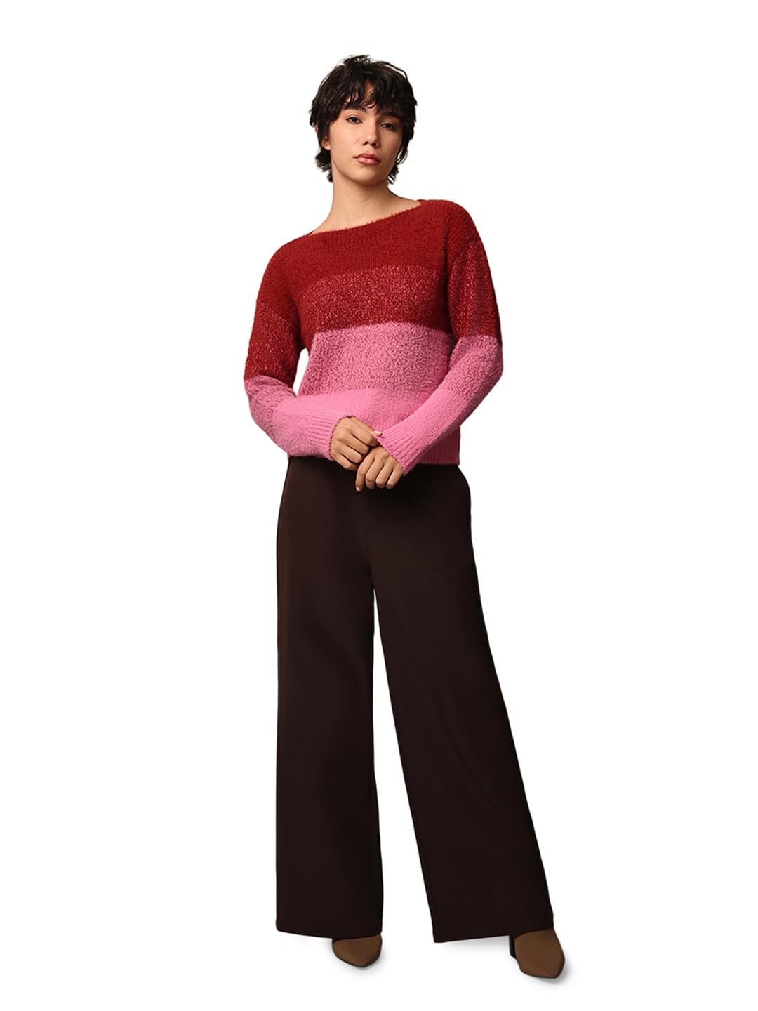 Women's Nylon Blend Classic Pullover Sweater-image-23
