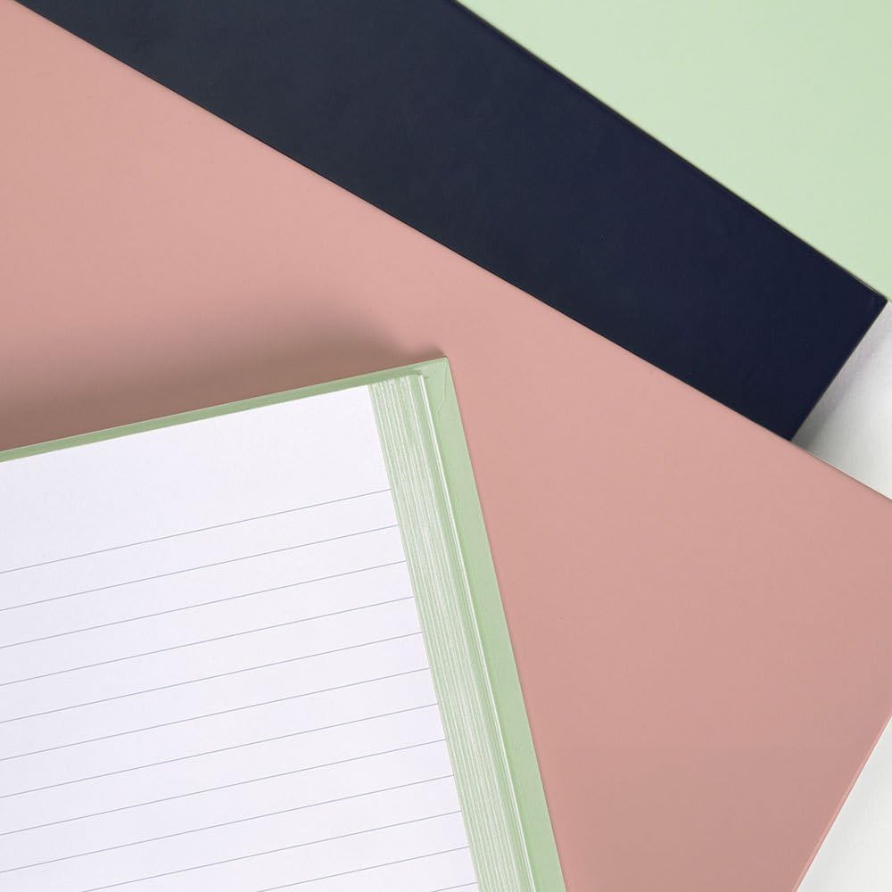 MILAN® A4 Hardcover Notebook - Lined Paper (7mm) - 120 Sheets 95gsm - Rubber Collection 430 - Blue - Image 2