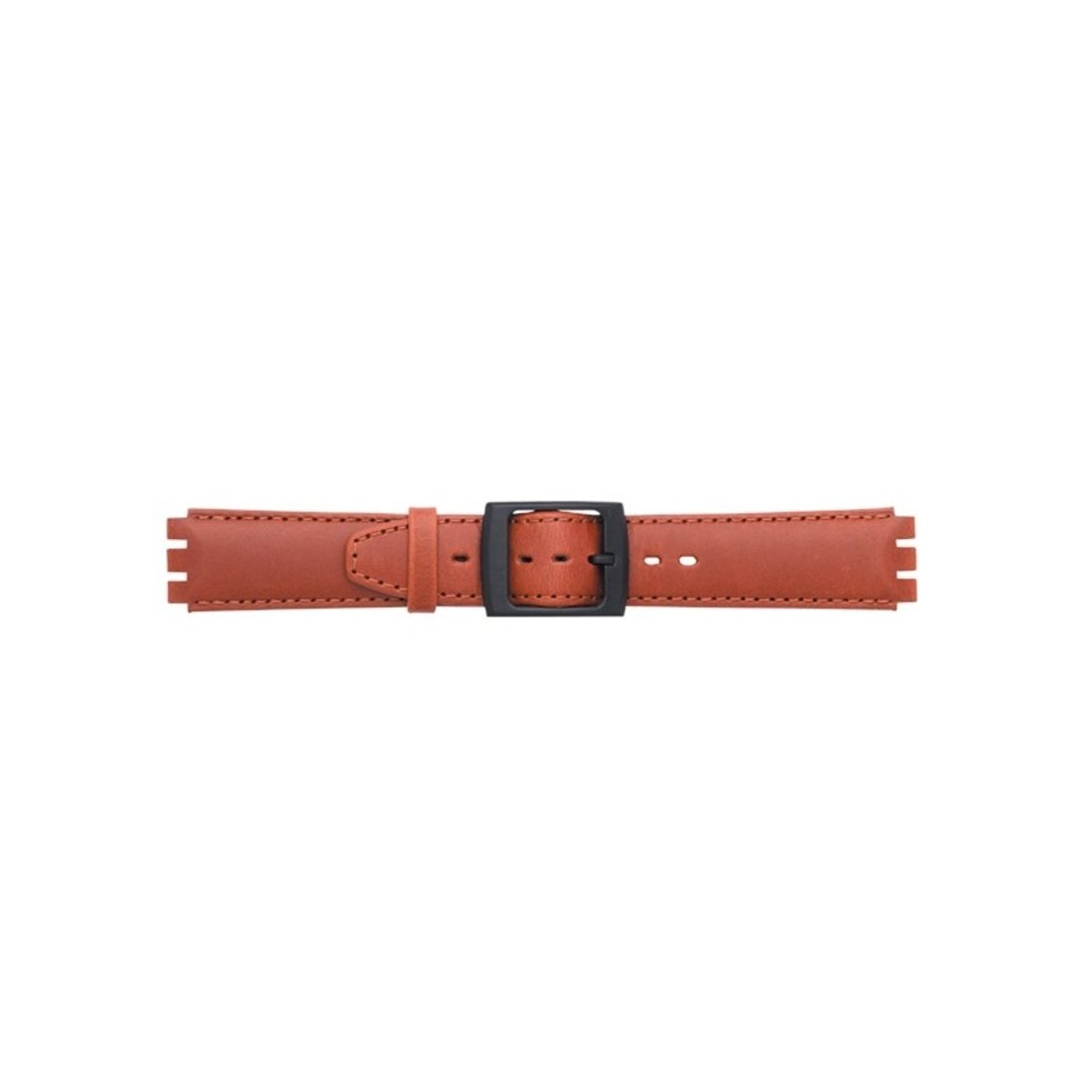 Bracelet de montre 17mm Swatch Cut marron pour un style casual