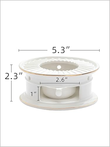 Miniatura 2 de Calentadores de tetera de cerámica, calentador de té de café y té con leche, set de té (con sostenedor de vela)