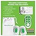 AccuRelief Wireless TENS Unit with Remote Control, TENS Pain Relief Device and Muscle Stimulator, for Back Pain, Neck Pain, Arm and Leg Pain