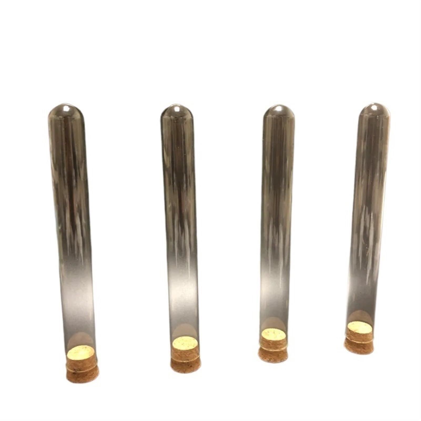 Laborglas mit rundem Boden, 13 x 100 mm, mit Korkverschluss, Laborglas, 100 Stück/Packung
