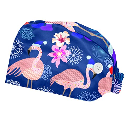 Chapeaux de travail flamant et fleur JDEZ casquettes bouffantes légères
