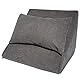 Formalind Lesekissen-Set für Bett und Sofa – Ergonomisch geformtes Keilkissen Plus kuscheliges Sofakissen zum Lesen, Fernsehen und Entspannen (dunkelgrau)