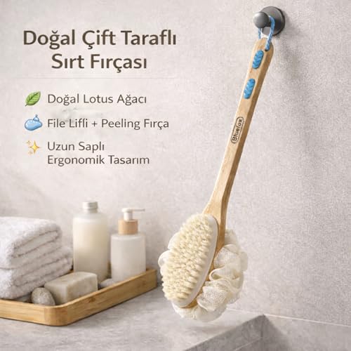 Bluefox Sırt ve Vücut Temizleme Fırçası (Lifli)