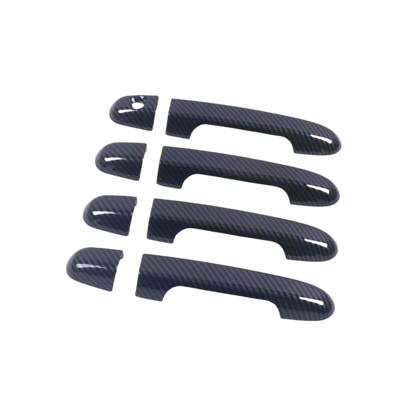 Hjkdsz Style 4 Car Door Protection For Hyundai For Elantra 2007-2010 Chrome Carbon Fiber Car Door Handle Cover Bowl Trim Stickers(Style 4)