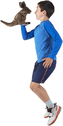 Miniatura 4 de Folkmanis Marioneta de mano canguro pequeña, marrón bronceado, 1 EA