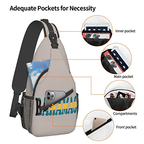 Mochila bandolera urbana color negro unisex miniatura 5