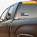 Reflective Thin Blue Line Decal - 3x5 in. American Flag Decal for Cars and Trucks, Support Police and Law Enforcement Officers (3 Pack)