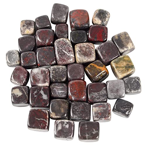 Crocon 1LB rhodonite garnet tumbled stones and Crystals bulk 2000+ Carats Nat...