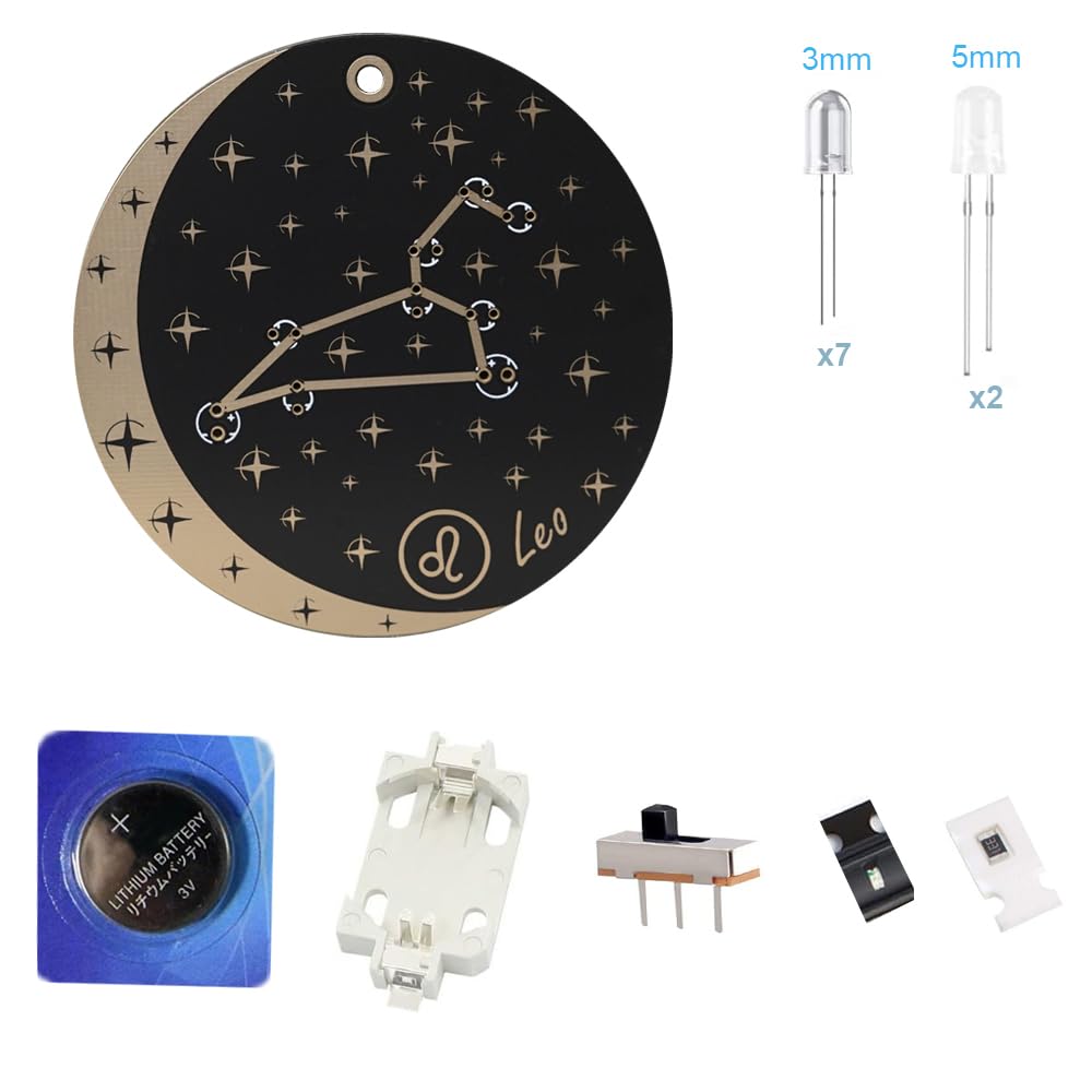 Treedix Soldering Project Kits, Constellation Pattern, DIY Solder Kit for Beginners Room Ornaments, Decorative Gifts (Leo) - Image 3