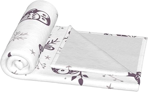 Miniatura 8 de Owl Throw Blanket for Women Soft Summer Fleece Blanket Washable Travel Lightweight Blanket for Sofa Bed Couch All Season-50 x40