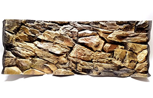 Fond d'aquarium 3D en polyrésine décor unique 196x45cm en 2 sections - 2