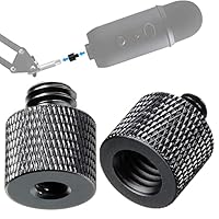 2 Stück Gewindeadapter 3/8“ auf 1/4“ & 1/4“ auf 3/8“, Aluminiumlegierung Stativ Schraube Adapter für Kamera, Lautsprecher, Stativ, Mikrofonständer, Kamerastative