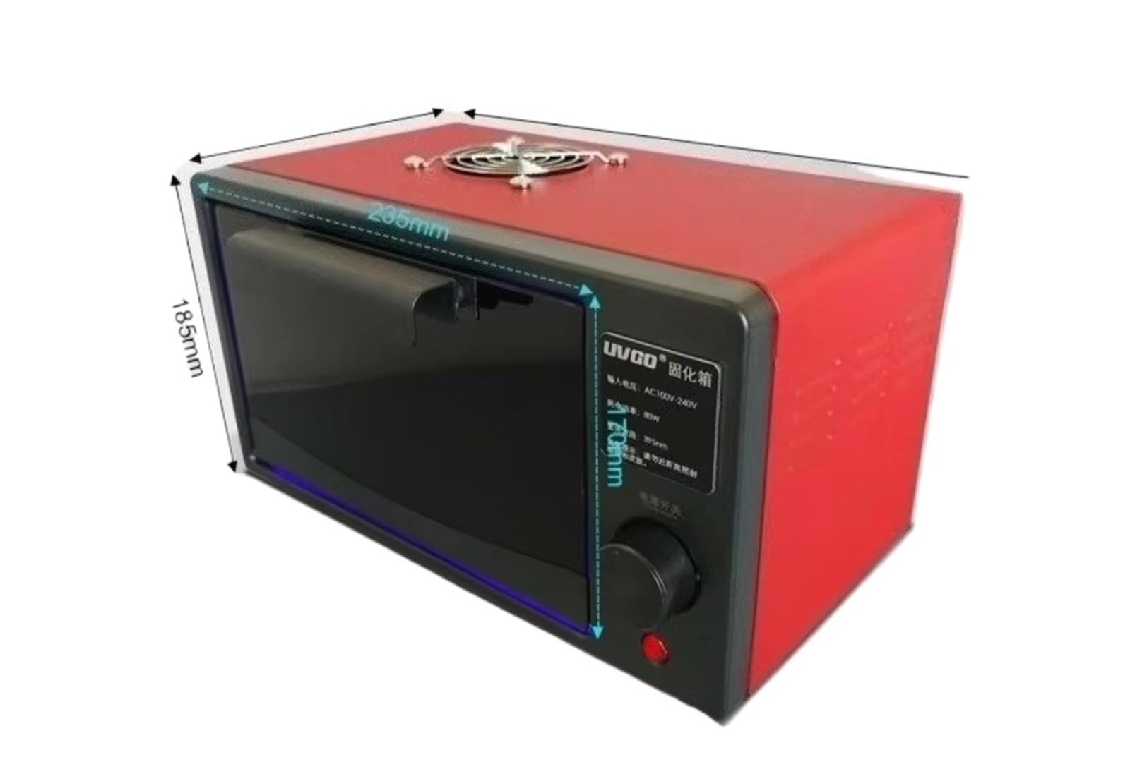 CVFRDD UV Curing Lamp LED UV Curing Box High-intensity Lamp 365nm 395nm 405nm LED Shadowless Resin Curved Screen(405NM,120W Switch)