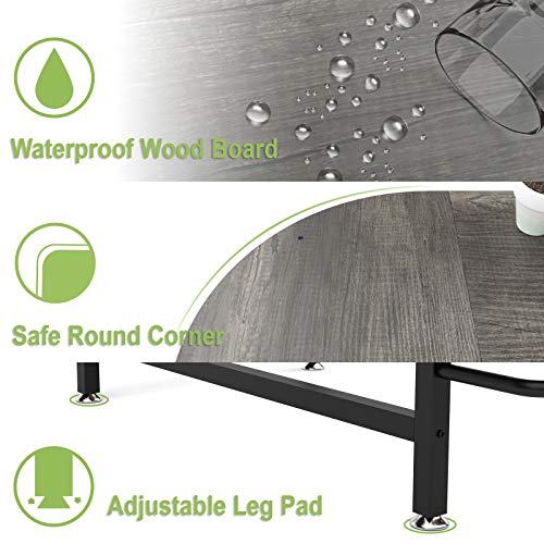 Teraves Reversible L Shaped Desk with Shelves Round Corner Computer Desk Gaming Table Workstation for Home Office