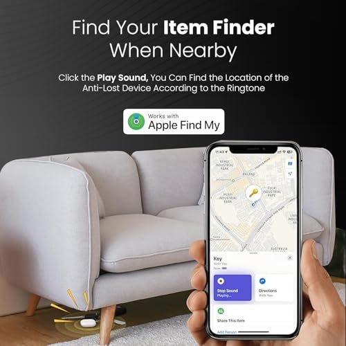 Image of Portronics LOCA Item Finder with Upto 1 Year Battery Life, Bluetooth Tracker,MFi Certified, Item Locater for Keys, Wallets, Luggage, Gadgets etc,Only iOS Compatible with Apple Find My App