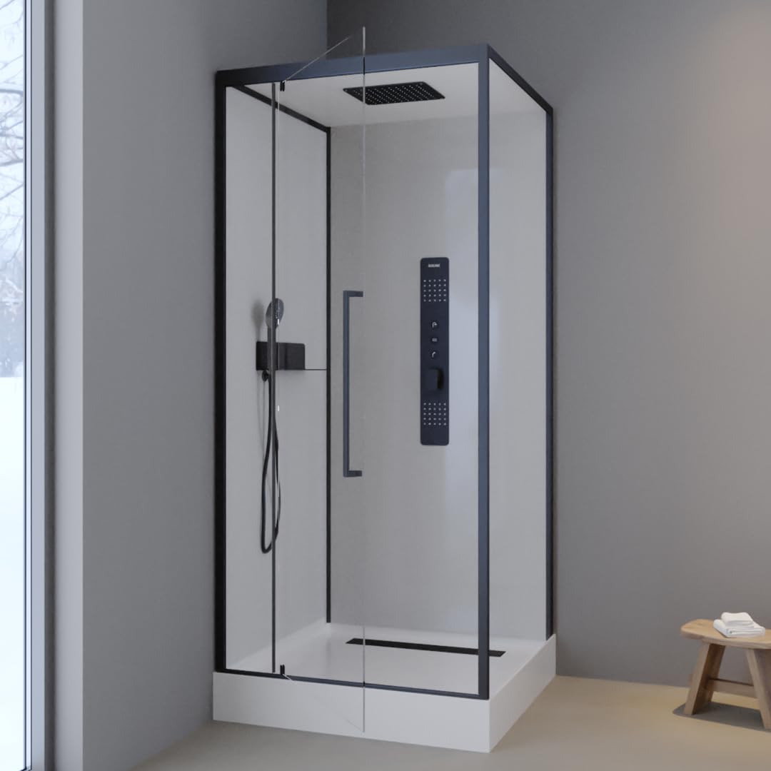 MARWELL Receveur De Douche 140 X 90 Cm – Receveur De Douche De Qualité Supérieure En Acrylique