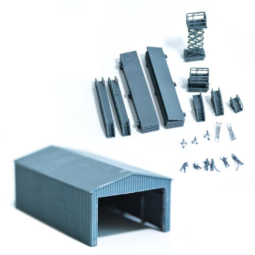 LYTS144026 Kit de miniatura de escena 1/144, artículo como se muestra 1 set
