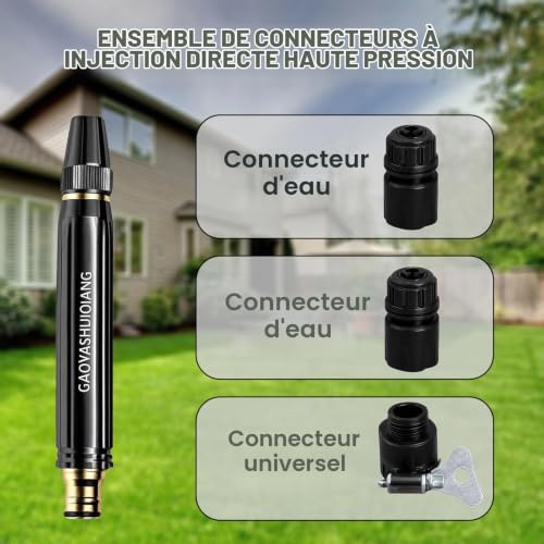POP JINYI Embout de buse d'arrosage Haute Pression, Accessoires de pulvérisation réglable à Main, Buse Tuyau Haute Pression pour tuyau arrosage de Jardin, pour Arrosage de Plantes Légumes et Jardin – vue 5