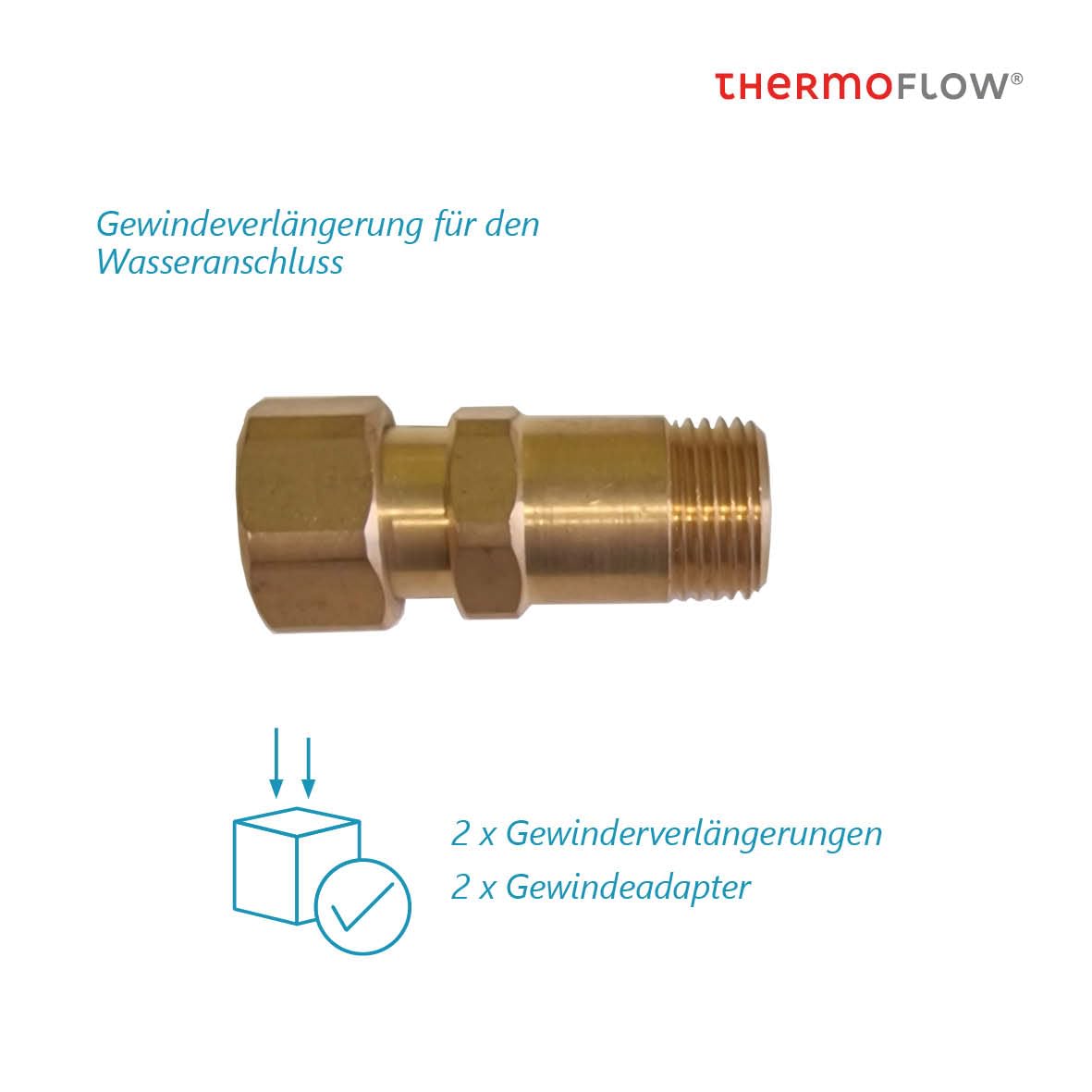 Thermoflow Hydrex18 hydraulischer Durchlauferhitzer druckfest / 18 kW / 400 V/Warmwasserbereiter bis 55 °C/G 1/2“ Anschluss / 10 L/min/für Waschtisch, Bad oder Küche / HYDREX18