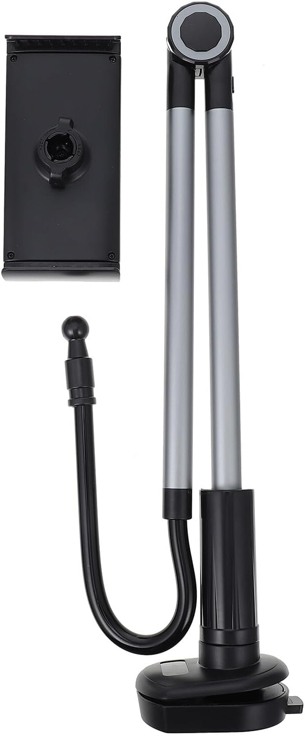 Rotating Desktop Phone Stand Clip for 4.7-12.9 Inch Phones and Tablets Bed Headboard Mount