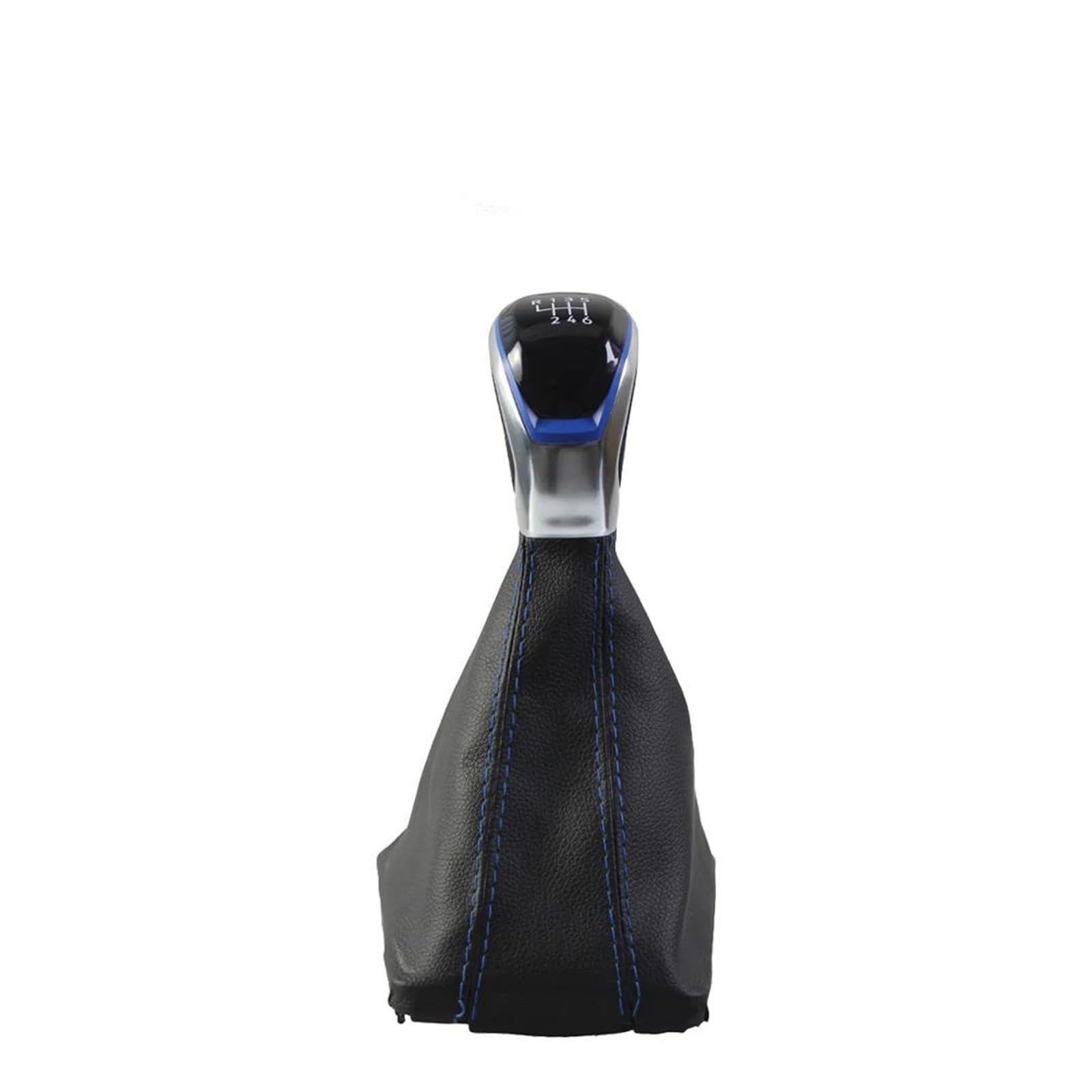 Uifcog Blue Gear Shifter Knob For Vw For Caddy Ⅱ 2 Mk2 2004-2009 5/6 Manual Gear Shift Knob Interior Decorate(,For 6 Speed)