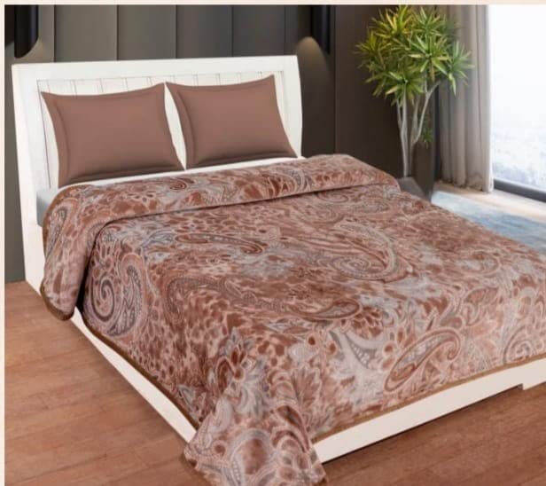 ELSTONE HOME with Device Elstone Home Super Soft Winter Bedsheet King Size, Velvet Bed Sheet With 2 Pillow Cover Double Bed, Multicolor