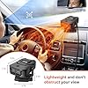 Tpsofy 2-in-1 12V 200W Car Heater Defroster，360° Rotating Portable Windshield Heater | Fast Frost/Fog Removal | Plug-in Design for All Vehicles - Black/Gray #5