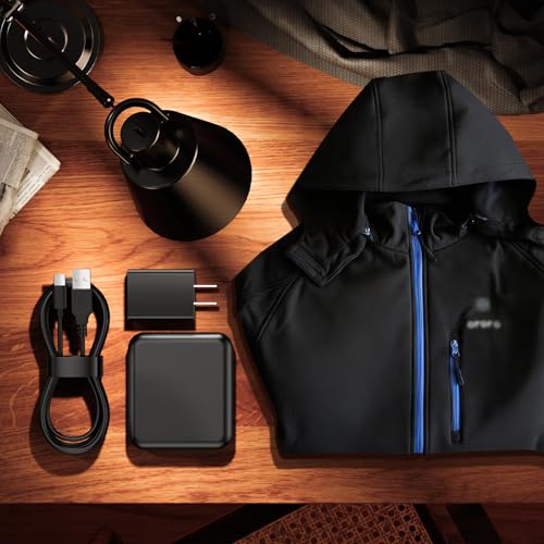 Cargador de batería recargable para sudaderas y manguito de mano 7