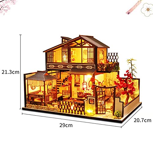 Handcraft Room Craft Kits, Mini-Holzminiatur-Puppenhaus 3D-Gewächshaus Mit Möbeln, DIY-Puppenhaus-Modellbausatz, Für… – Bild 5