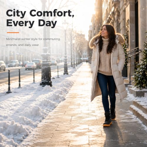 Image of Womens Mens Winter Barefoot Boots Warm Minimalist Wide Toe Box Snow Boots Zero Drop Sole Outdoor Water Resistant Ankle Booties