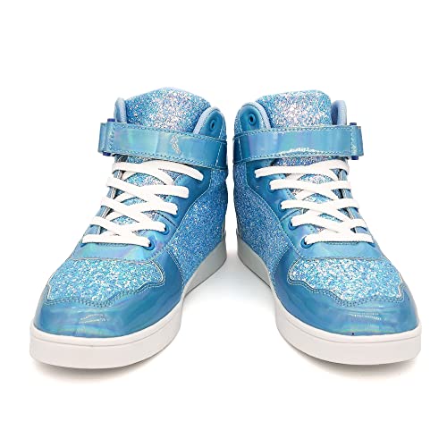 Wooowyet Glitter High Top Sneakers for Kids Birthday Gift