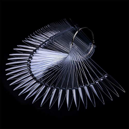 image for MotBach 160 pieces Plastic Stiletto Nail Swatch Sticks Nail Color Disp