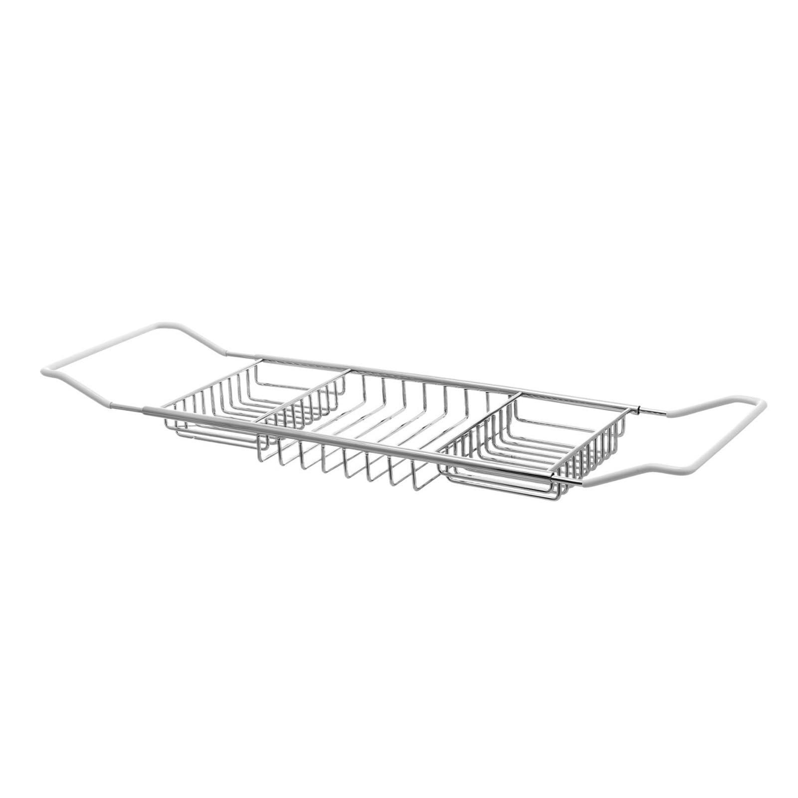Étagère pour baignoire en acier inoxydable durable avec finitions antidérapantes haut de gamme