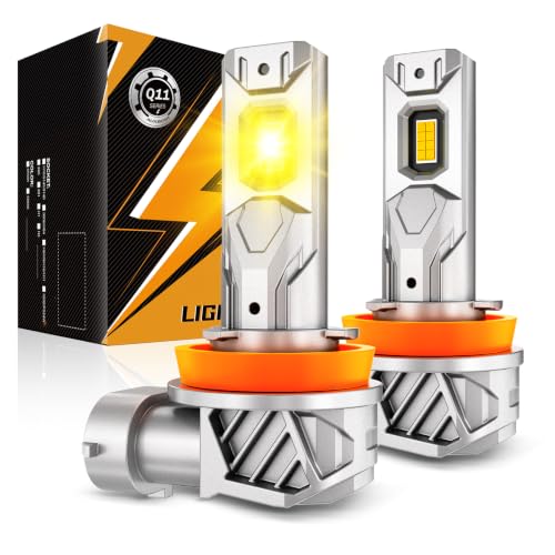 Auxbeam 2026 Q11 Series H11 H8 H9 Fog Light Yellow Powersport Light 16000LM
