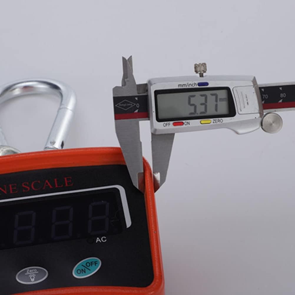 Industrial Crane Scale Digital 1000 kg/2000 lbs Heavy Duty Suspension Remote Control Portable Electronic Weighing 5 Digits LED Display(Grey,1000kg) (OneColor 1000kg)