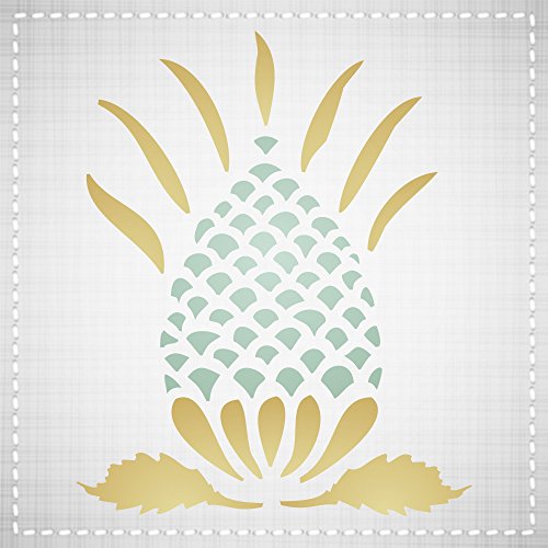 Pineapple Stencil, 3.25 X 4 Inch (S) - Primitive Retro Art Decor Stencils For Painting Cards #TOP6