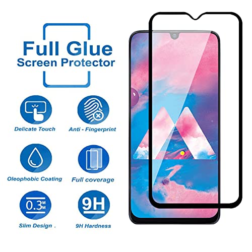 Image of POPIO Military-Grade Gorilla Tempered Glass For Samsung Galaxy M31 / M30S / M30 / A30 / A30S / A50 / A50S / A20 | 9H Hardness, Edge-to-Edge, Bubble-Free
