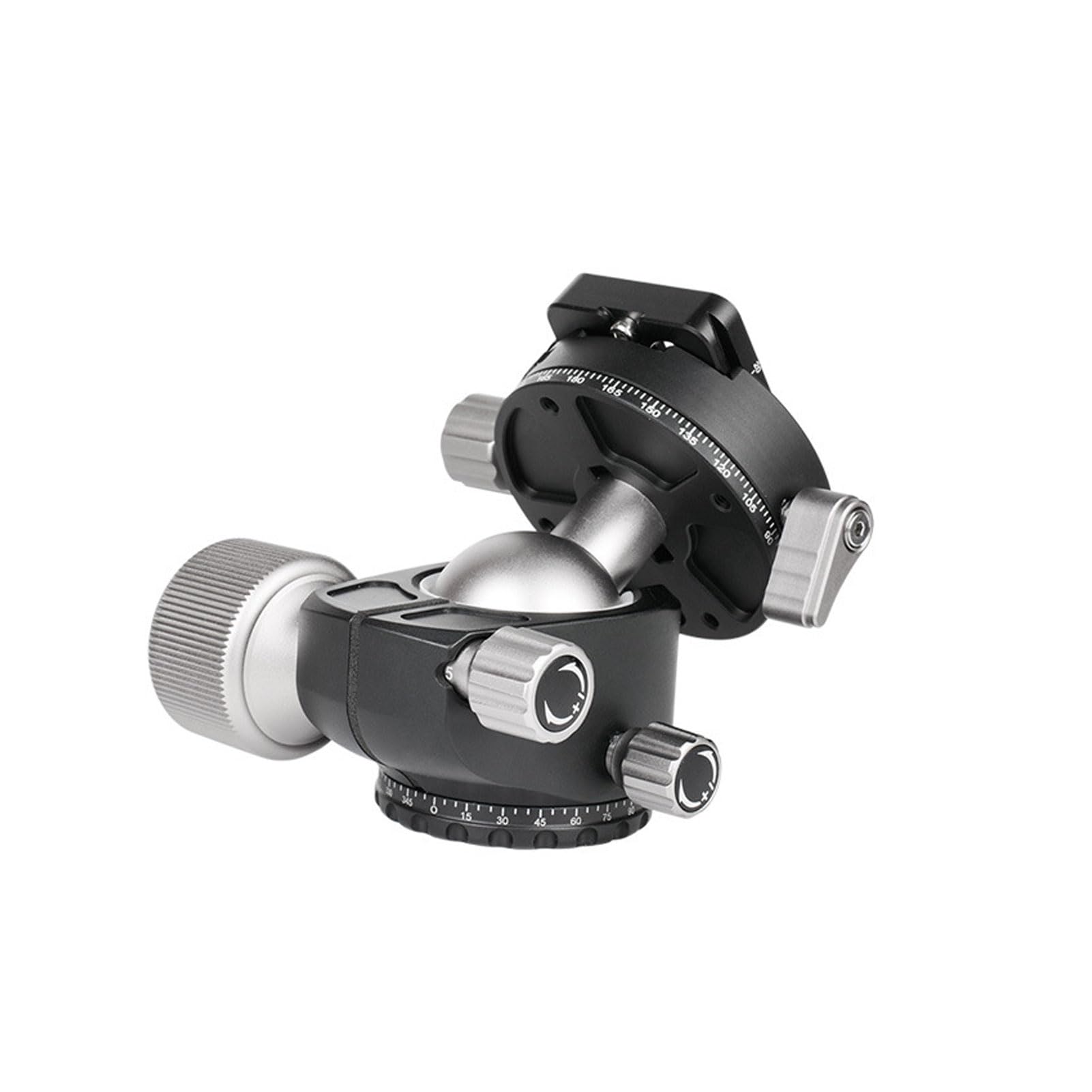 Rótula Esférica para Trípode de Cámara de Perfil bajo Rótula Esférica Grande Panorámico Dual 360° Liviana Pero Robusta con Bolsa Almacenamiento para Creadores Contenido