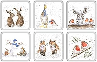 Wrendale Designs - 'Square' Christmas Coasters