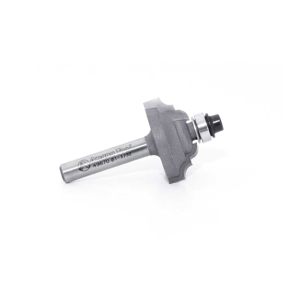 Amana Tool - 49670 Carbide Tipped Classical Stile 1-3/32 Dia x 1/2 x 9/64 Radius x 1/4 Inc