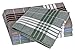 Price comparison product image Tobeni 12 Men's Handkerchiefs Fabric for Work Arabias 100% Cotton Blue Brown Green 40 x 40 cm