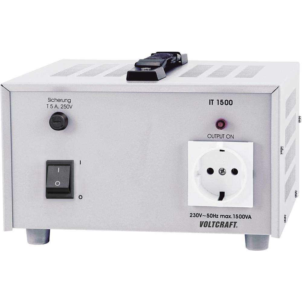VOLTCRAFT IT-1500 Labor-Trenntrafo Festspannung 1500 VA 230 V/AC (max.)