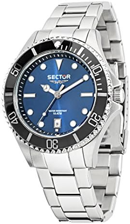 Sector No Limits Orologio Uomo, Multifunzione, Analogico, Cinturino in Acciaio, Collezione 230 - R3251161054