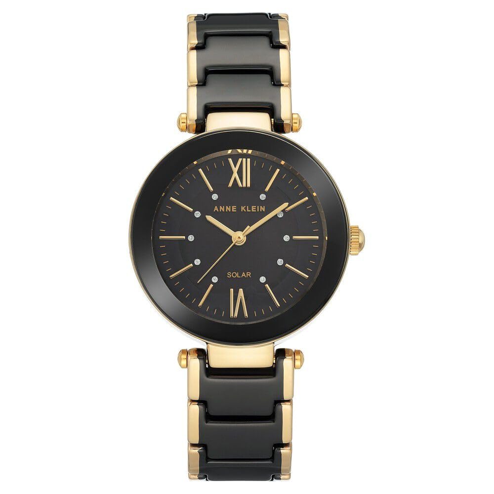 Anne klein new york Considered Analog Black Dial Womens Watch-AK3844BKGB (B0968S4G33) Amazon Price History, Amazon Price Tracker