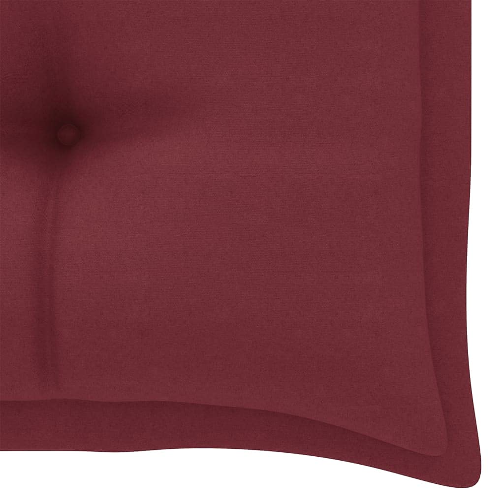 Cuscino per dondolo Hollywood, per panca da giardino, altalena Hollywood, cuscino di ricambio, per interni ed esterni, tessuto vinaccia, 100 cm