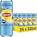 LIPTON ICE TEA Sparkling Zero, Kohlensäurehaltiger Eistee mit Zitronen Geschmack ohne Zucker, EINWEG Dosen (24 x 0.33 l)